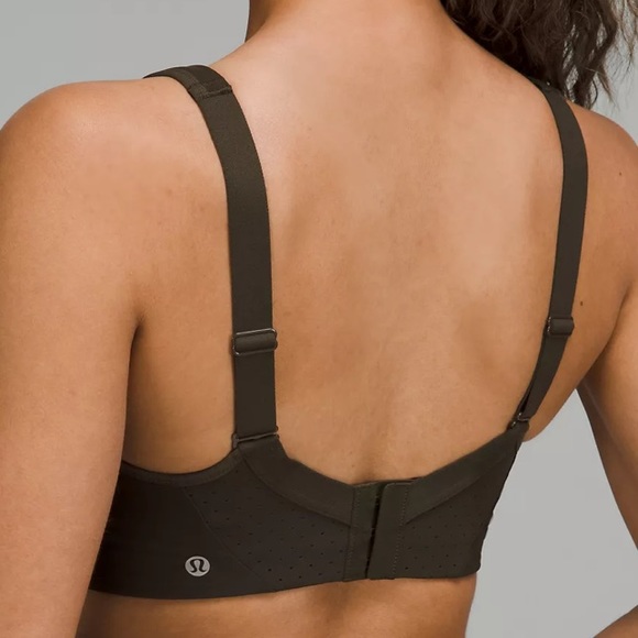 Lululemon athletica run times bra 34DDD NWT sports fitness workout dark olive - Picture 2 of 6